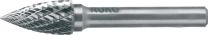 RUKO Frässtift SPG D.12mm Kopf-L.25mm Schaft-D.6mm HM Blank Verz.KVZ 4