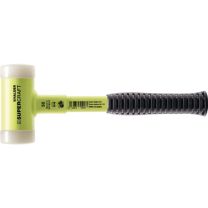 HALDER Schonhammer SUPERCRAFT Länge 305 mm Kopf-Ø 40 mm Stahlrohr hart splitterfrei Nylon weiß