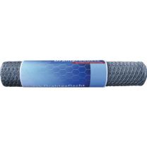JeCo Maschendrahtgeflecht Länge 10 m, Höhe 1 m 6-eck Geflecht, verzinkt Maschenweite 25 mm