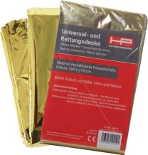 JeCo Rettungsdecke DIN 13164 L2100xB1600xH0,2ca.mm Faltmaß ca.144x80x20mm