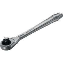 WERA Durchsteckknarre Zyklop Metal push 3/8 Zoll 38 Zähne Länge 222 mm mit unverlierbarem Durchsteckvierkant