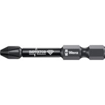 WERA Bit 851/4 IMP DC PH2 Länge 50 mm 1/4 Zoll E6,3 Impaktor, DC Box mit 5 Bits
