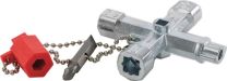 JeCo Schaltschrankschlüssel Doublehead Key 11 Funktionen m.Bitadapter