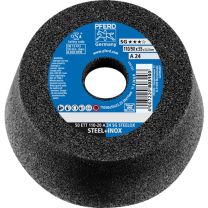 PFERD Schleiftopf ETT SG STEELOX 110/55mm INOX u.STA 24 Bohr.22,23mm
