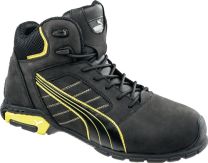 PUMA Sicherheitsstiefel Amsterdam Mid Gr. 47 schwarz/gelb Leder S3 SRC EN20345