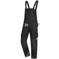 NITRAS MOTION TEX PRO FX, Latzhose, schwarz, STANDARD 100 by OEKO-TEX® - Gr. 24-110 - 1 Stück