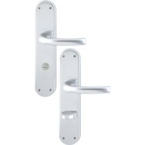 HOPPE Renovationsgarnitur Tôkyô 1710/3334 Aluminium F1 SK/OL Vierkant 8 mm Entfernung 78 mm