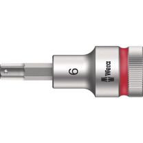 WERA Steckschlüsseleinsatz 8740 C HF 1/2 Zoll Schlüsselweite 6 mm Länge 60 mm