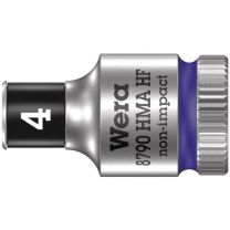WERA Steckschlüsseleinsatz 8790 HMA HF 1/4 Zoll 6-kant Schlüsselweite 4 mm Länge 23 mm