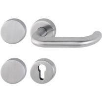 HOPPE Feuerschutzgarnitur Paris FS-E138/42H/42HS Edelstahl F69 -/D für Türstärke 45-65 mm PZ / blind rund DIN links / rechts