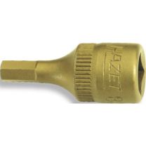 HAZET Steckschlüsseleinsatz 8501 1/4 Zoll Innen-6-kant Schlüsselweite 7 mm Länge 28 mm