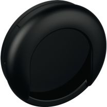 HEWI Einlassmuschel 535MLB Polyamid matt 90 tiefschwarz Länge 75 mm Breite 75 mm
