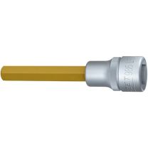 HAZET Steckschlüsseleinsatz 986L-10 1/2 Zoll Innen-6-kant Schlüsselweite 10 mm Länge 100 mm