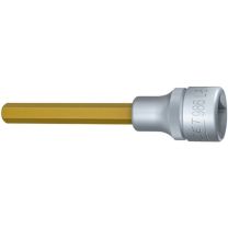 HAZET Steckschlüsseleinsatz 986L-8 1/2 Zoll Innen-6-kant Schlüsselweite 8 mm Länge 100 mm
