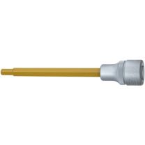 HAZET Steckschlüsseleinsatz 986SL-6 1/2 Zoll Innen-6-kant Schlüsselweite 6 mm Länge 140 mm