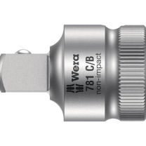 WERA Reduzierstück 781 C 1/2" Antriebsvierkant 1/2 Zoll Abtriebsvierkant 3/8 Zoll Länge 38,5 mm