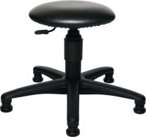 TOPSTAR Drehhocker m.Bodengleitern Kunstlederpolster schwarz Sitz-H.390-520mm
