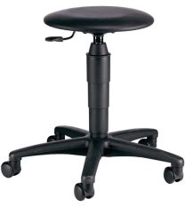 TOPSTAR Drehhocker m.Rollen Kunstlederpolster schwarz Sitz-H.420-550mm
