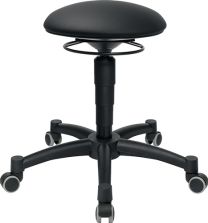 TOPSTAR Drehhocker Body Balance m.Rl.Kunstlederpolster schwarz Sitz-H.420-550mm