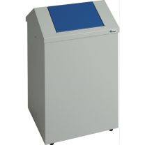 STUMPF Putzwollkasten H570xB330xT310mm Gehäuse lichtgrau, RAL 7035 / Klappe enzianblau, RAL 5010 Stahlblech