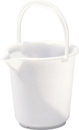 HÜNERSDORFF Eimer 10,5l HD-Polyethylen natur Kunststoffbügel D.286mm H.283mm