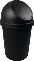 HELIT Abfallbehälter H700xØ403mm 45l schwarz