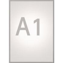 MAUL Klapprahmen Plakatmaß DIN A1 aluminium eloxiert