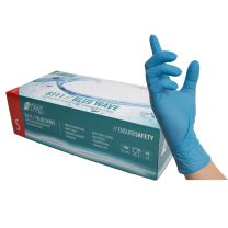NITRAS BLUE WAVE, Nitril-Einmalhandschuhe, blau - Gr. S-XL - 1 Box