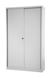 BISLEY Schiebetürenschrank ECO BxTxH 1200x430x1980 mm, lichtgrau, SD12194S645