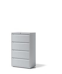 BISLEY Essentials Aufbewahrungssystem BxTxH 800x470x1300-1324 mm, lichtgrau, YESF0813645