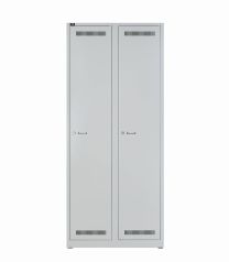 BISLEY Garderoben- Allzweckschrank LIGHT BxTxH 800x500x1850 mm, lichtgrau, GL08D1245