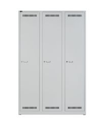 BISLEY Garderoben- Allzweckschrank LIGHT BxTxH 1200x500x1850 mm, lichtgrau, GL12T1245