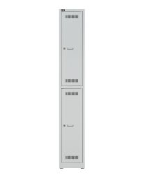 BISLEY Garderoben- Allzweckschrank LIGHT BxTxH 300x500x1850 mm, lichtgrau, GL03S2245