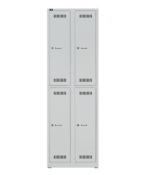 BISLEY Garderoben- Allzweckschrank LIGHT BxTxH 600x500x1850 mm, lichtgrau, GL06D2245