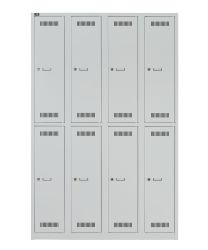 BISLEY Garderoben- Allzweckschrank LIGHT BxTxH 1200x500x1850 mm, lichtgrau, GL12Q2245