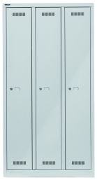 BISLEY Garderobenschrank MonoBloc BxTxH 900x500x1700 mm, lichtgrau, ML09T1645