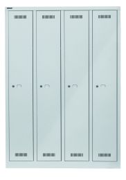 BISLEY Garderobenschrank MonoBloc BxTxH 1183x500x1700 mm, lichtgrau, ML11Q1645