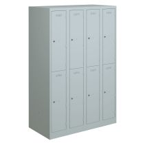 BISLEY Garderobenschrank Primary Locker BxTxH 1200x500x1800 mm, lichtgrau, PL3050Q2645