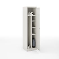 BISLEY Garderobenschrank Primary Locker BxTxH 450x450x1800 mm, lichtgrau, PLAZ4545S1645