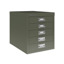 BISLEY Schubladenschrank MultiDrawer BxTxH 279x380x325 mm, olivgrün, L125623