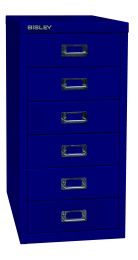 BISLEY Schubladenschrank MultiDrawer BxTxH 279x380x590 mm, oxfordblau, L296639