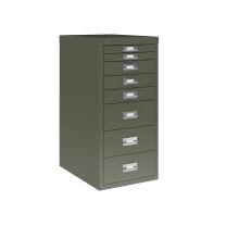 BISLEY Schubladenschrank MultiDrawer BxTxH 279x380x590 mm, olivgrün, L298623
