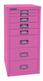 BISLEY Schubladenschrank MultiDrawer BxTxH 279x380x590 mm, pink, L298601