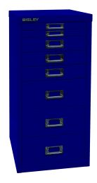 BISLEY Schubladenschrank MultiDrawer BxTxH 279x380x590 mm, oxfordblau, L298639