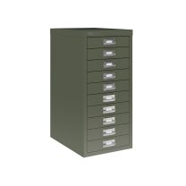 BISLEY Schubladenschrank MultiDrawer BxTxH 279x380x590 mm, olivgrün, L2910623