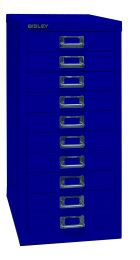 BISLEY Schubladenschrank MultiDrawer BxTxH 279x380x590 mm, oxfordblau, L2910639