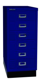 BISLEY Schubladenschrank MultiDrawer BxTxH 279x380x670 mm, oxfordblau, L296S639