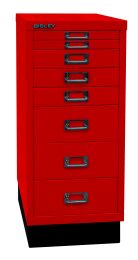 BISLEY Schubladenschrank MultiDrawer BxTxH 279x380x670 mm, kardinalrot, L298S670