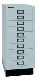 BISLEY Schubladenschrank MultiDrawer BxTxH 279x380x670 mm, lichtgrau, L2910S645
