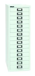 BISLEY Schubladenschrank MultiDrawer BxTxH 279x380x860 mm, verkehrsweiß, L3915696